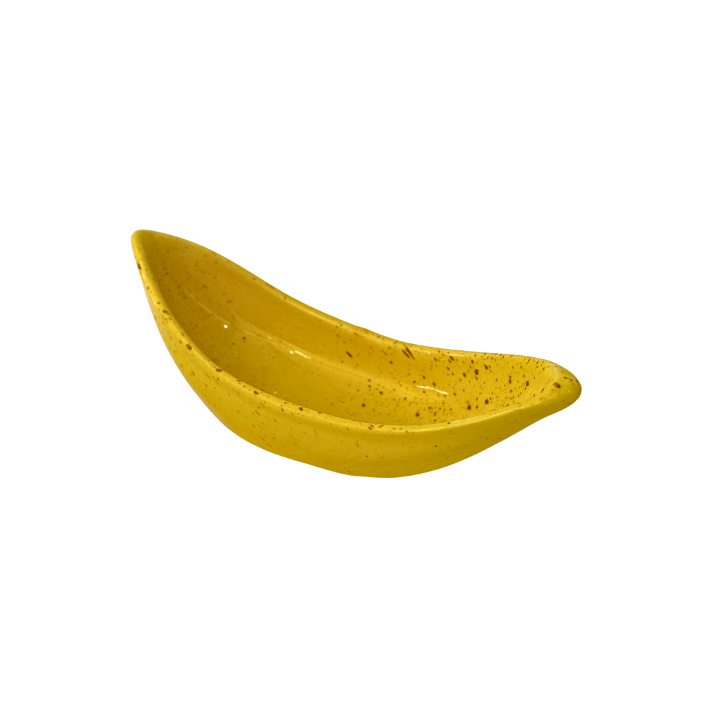 Bowl Tigela Banana em Cerâmica Esmaltada em Oferta na Shopee