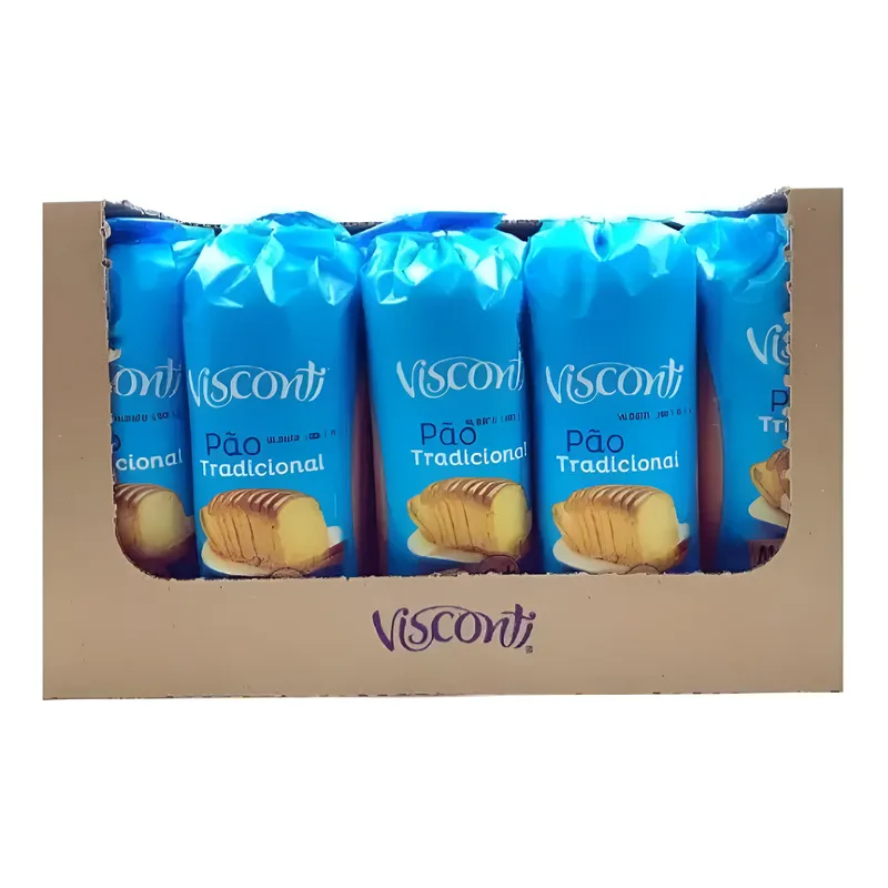 Pão De Forma Tradicional Visconti 400g Caixa 10 Unidades