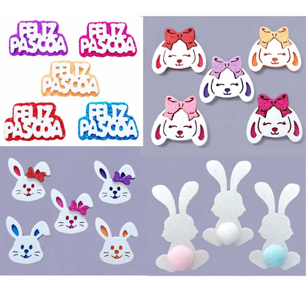 Adesivo pet EVA - Páscoa - 10 e 20 unidades em Oferta na Shopee