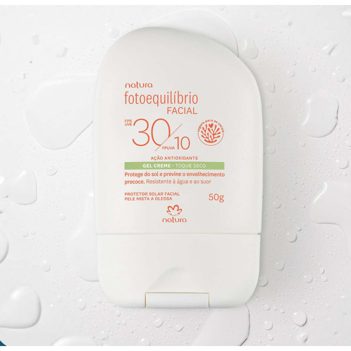 Protetor Facial Gel Creme FPS 30 FPUVA 10 - Fotoequilíbrio - Natura