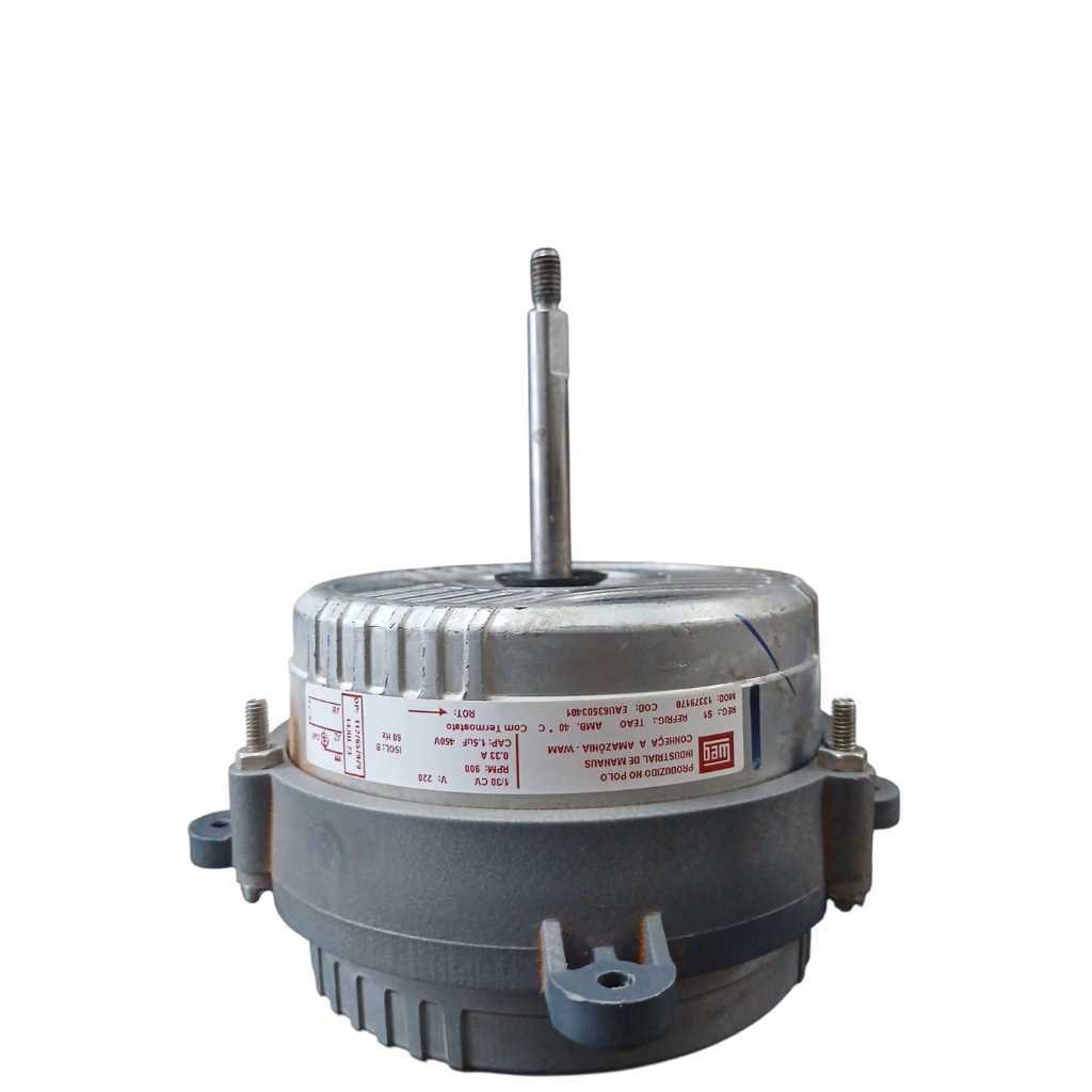 Motor Ventilador da Condensadora LG 9/12000 Btus 13379170 (EAU63503401) S4UQ12JA314 USUQ092WSA0