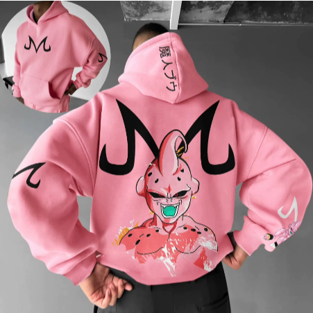 Moletom Casaco Blusa de Frio Majin Boo Dragon Ball Z  Estampa Na Manga em Oferta na Shopee