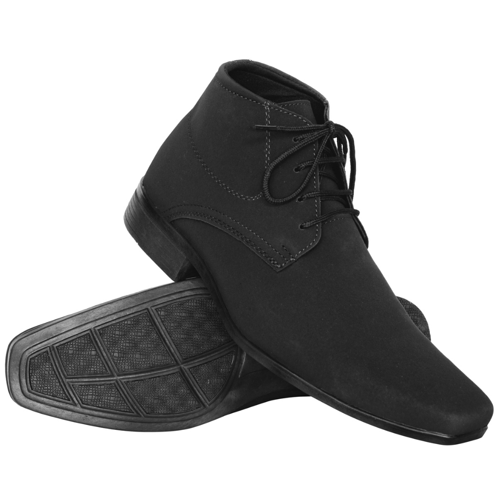 Bota nobuck preto SLZ Eleve o seu conforto a outro nível com a nossa Bota Social Clássica masculina, feita em siroco ,,