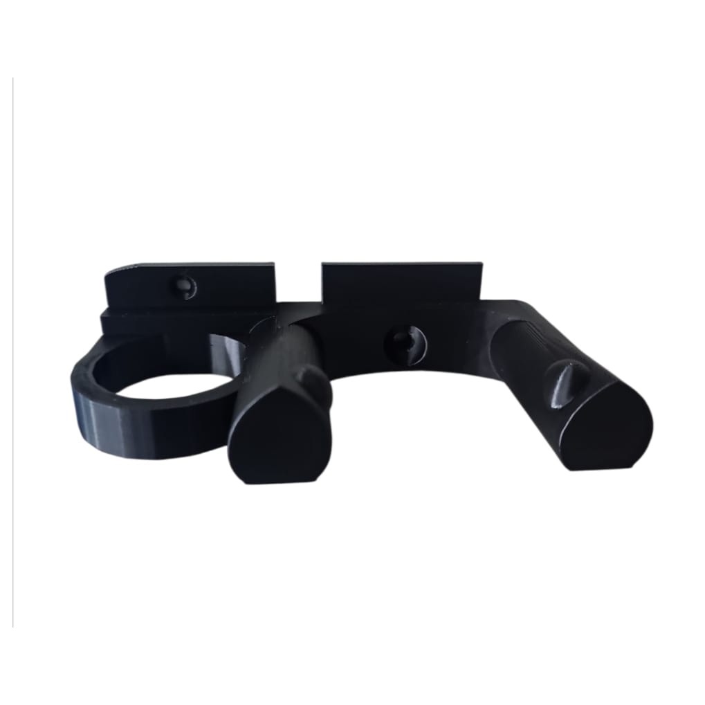 Suporte De Parede Para Mixer  Oster Cadence Mondial com duas cavidades preto