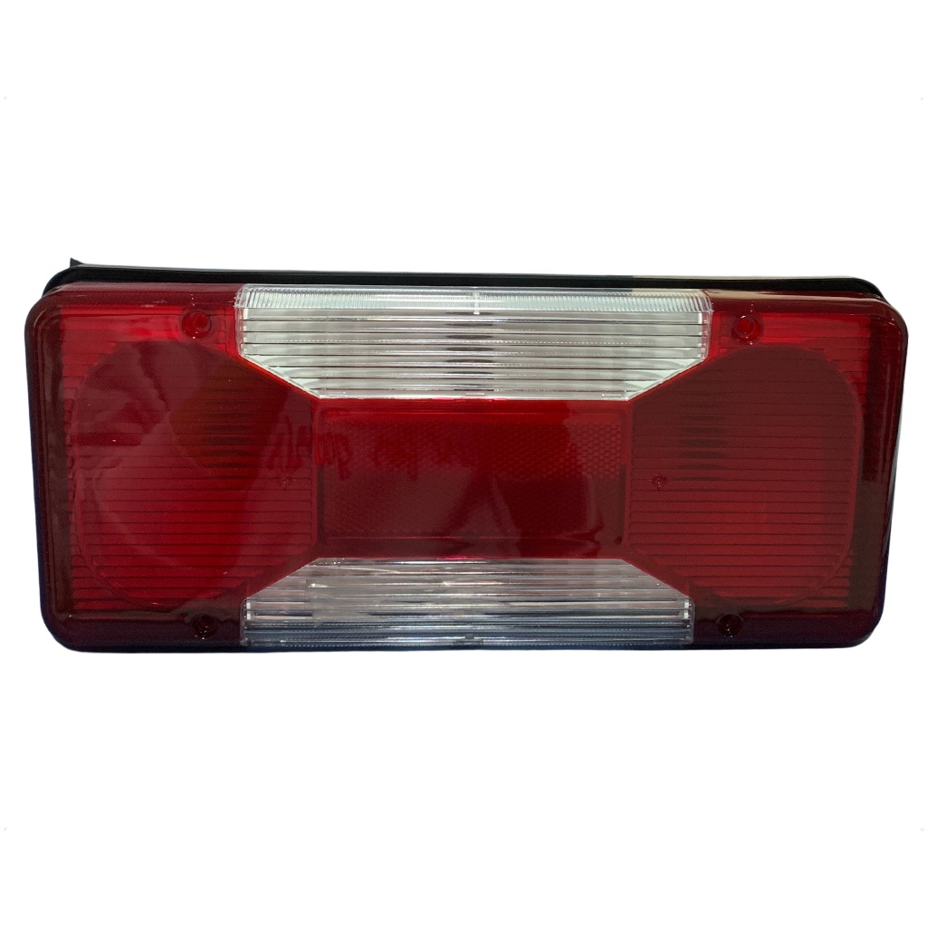 Lanterna Traseira Universal Com Soquete Para Iveco Daily Chassi Vertis 2008 em Diante Vermelho