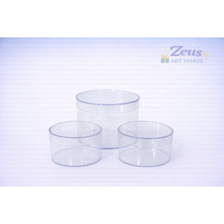 50 Caixinhas Acrílica redonda 6x4cm - potes redondo - lembrancinhas para festas - potinhos redondo em Oferta na Shopee