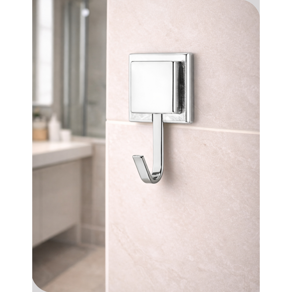Gancho Adesivo 3M Cabide Inox Para Toalha Sem Furo Parede Banheiro Cozinha Porta Pano de Prato