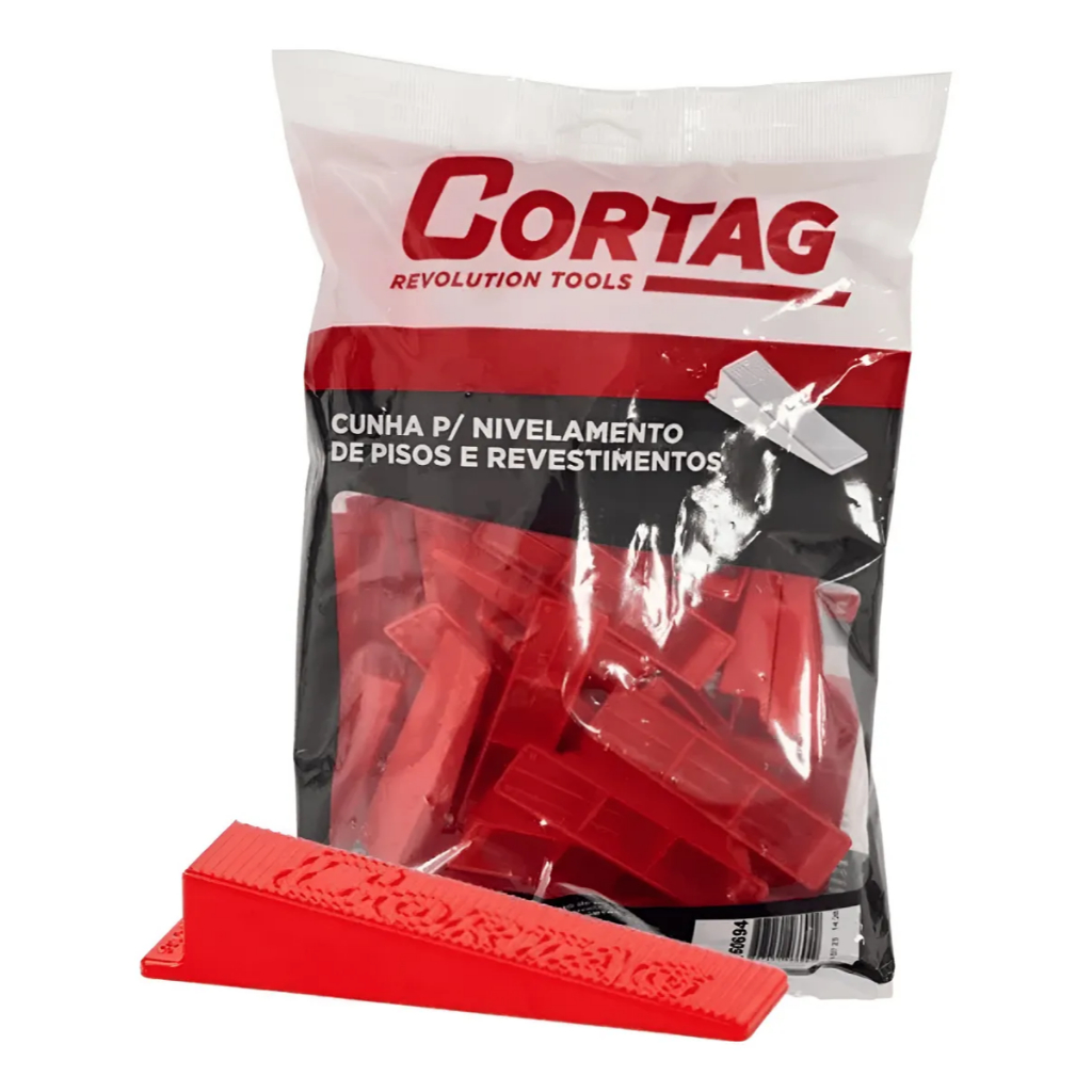 Cunha Niveladora Pisos Porcelanatos 50 Peças Cortag 60694