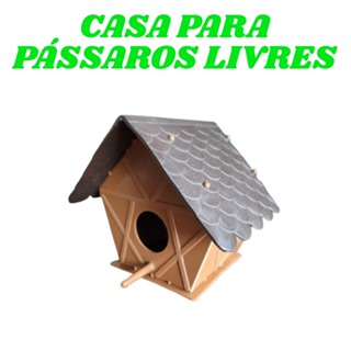 CASA PARA PÁSSAROS LIVRES DE PLÁSTICO RECICLADO CASINHA NINHO JARDIM em Oferta na Shopee