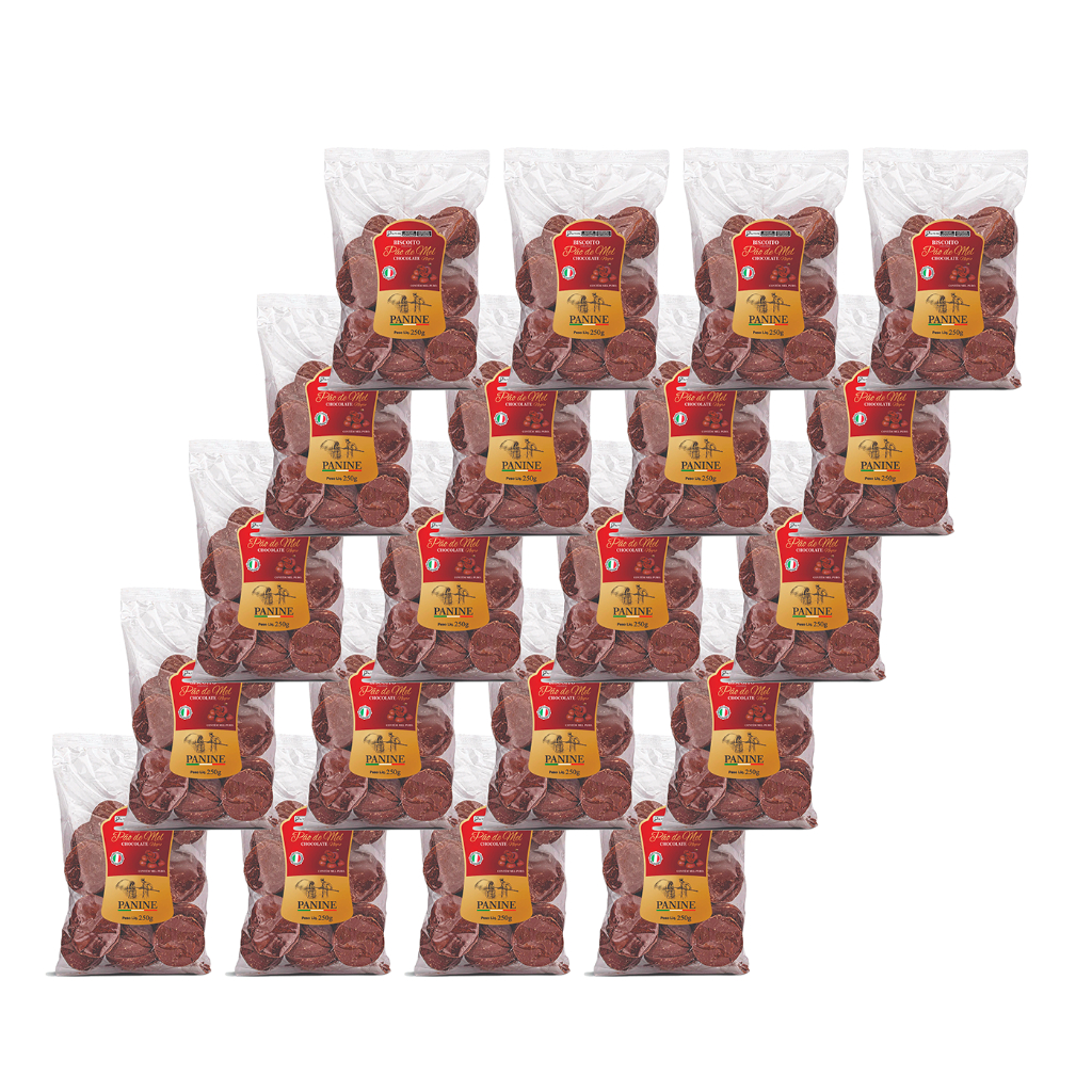 Pão De Mel Cobertura Chocolate 250g - (Panine, Serra Gaúcha) 20 pacotes