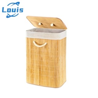 Louis Cesto De Roupa Suja Bambu Dobravel Organizador Forrado Banheiro 72L e 60L Grande Cesto em Oferta na Shopee