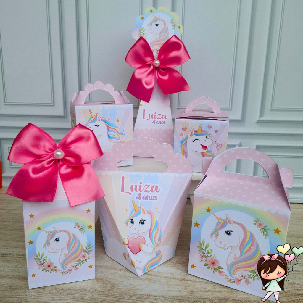 Kit Festa PEGUE E MONTE | Unicórnio | Lembrancinhas | Personalizados | FAZEMOS TODOS OS TEMAS em Oferta na Shopee