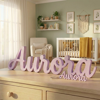 Letreiro Nome Personalizado Decorativo Infantil de Mesa e Estante v1 em Oferta na Shopee