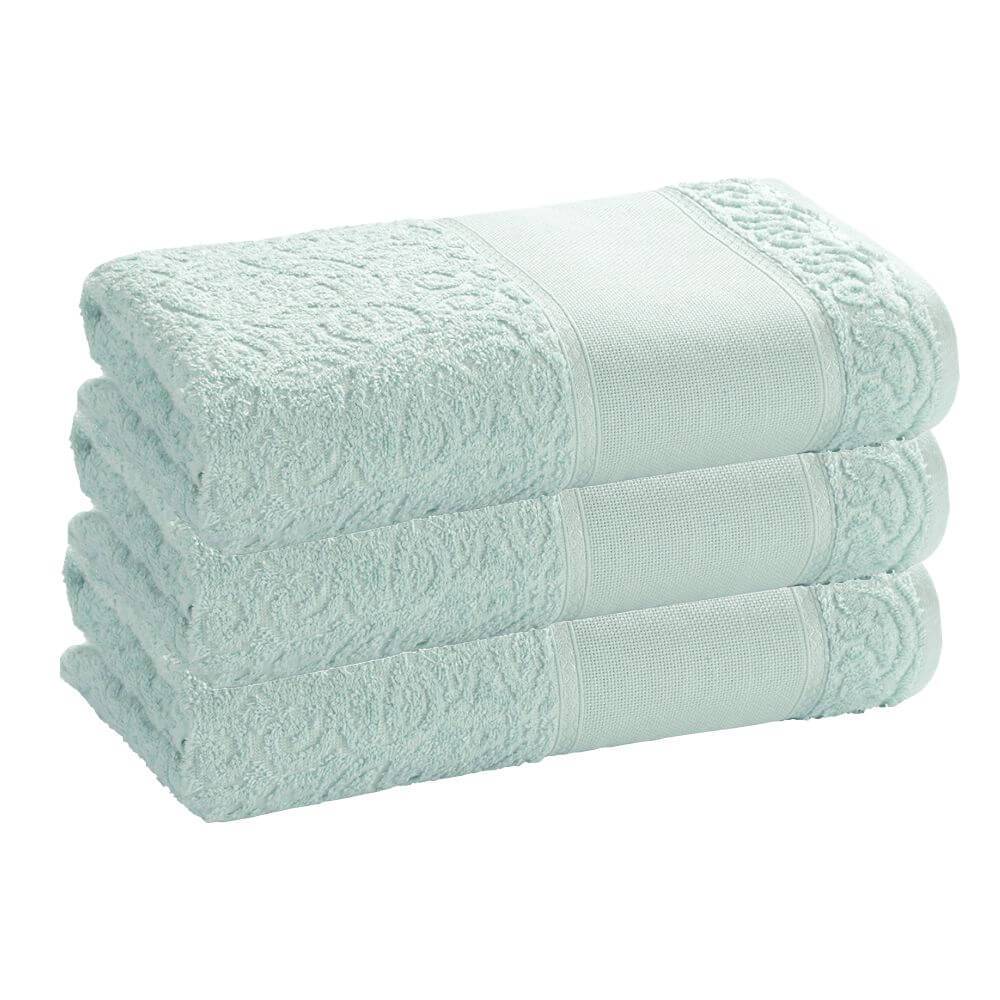 Kit Toalhas de Lavabo Sofia para Bordar com 3 unidades - Dohler