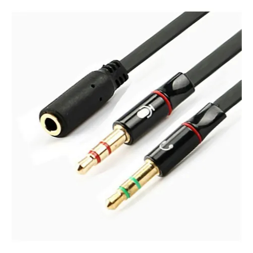 Cabo Adaptador P3(p2 Combo)p/ Fone E Microfone Headset 20cm em Oferta na Shopee