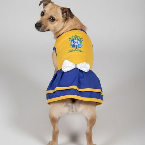 Vestido Pet Brasil Roupinha Da Copa 2026 Para Cachorro Roupinha Do Brasil Para Cachorro em Oferta na Shopee