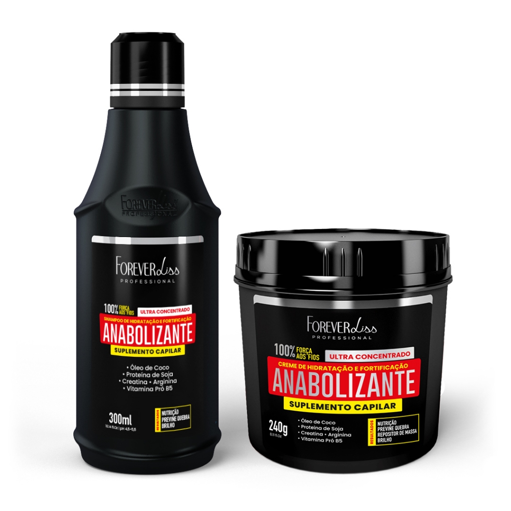 Kit Anabolizante Capilar Força E Nutrição Forever Liss