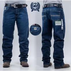 Calça Country Bordada Masculina Da Cinchh 100% Algodão Calca Cauntry Da Ariatt Cowboy Rodeio Larga