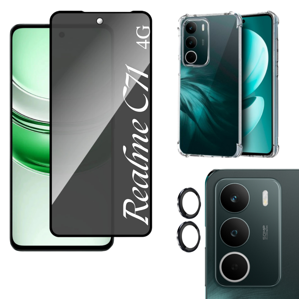 Película PREMIUM Privacidade Fosca Realme C71 4G - Câmera Individual - Capa