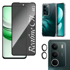Película PREMIUM Privacidade Fosca Realme C71 4G - Câmera Individual - Capa