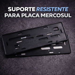 Par De Suporte Para Placa De Carro Padrão Mercosul Plastico Injetado em Oferta na Shopee