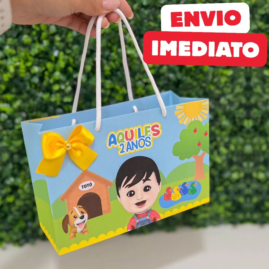 ENVIO RÁPIDO Sacolinha Surpresa Bento e Totó Personalizada | Lembrancinhas | Festa  | Aniversário