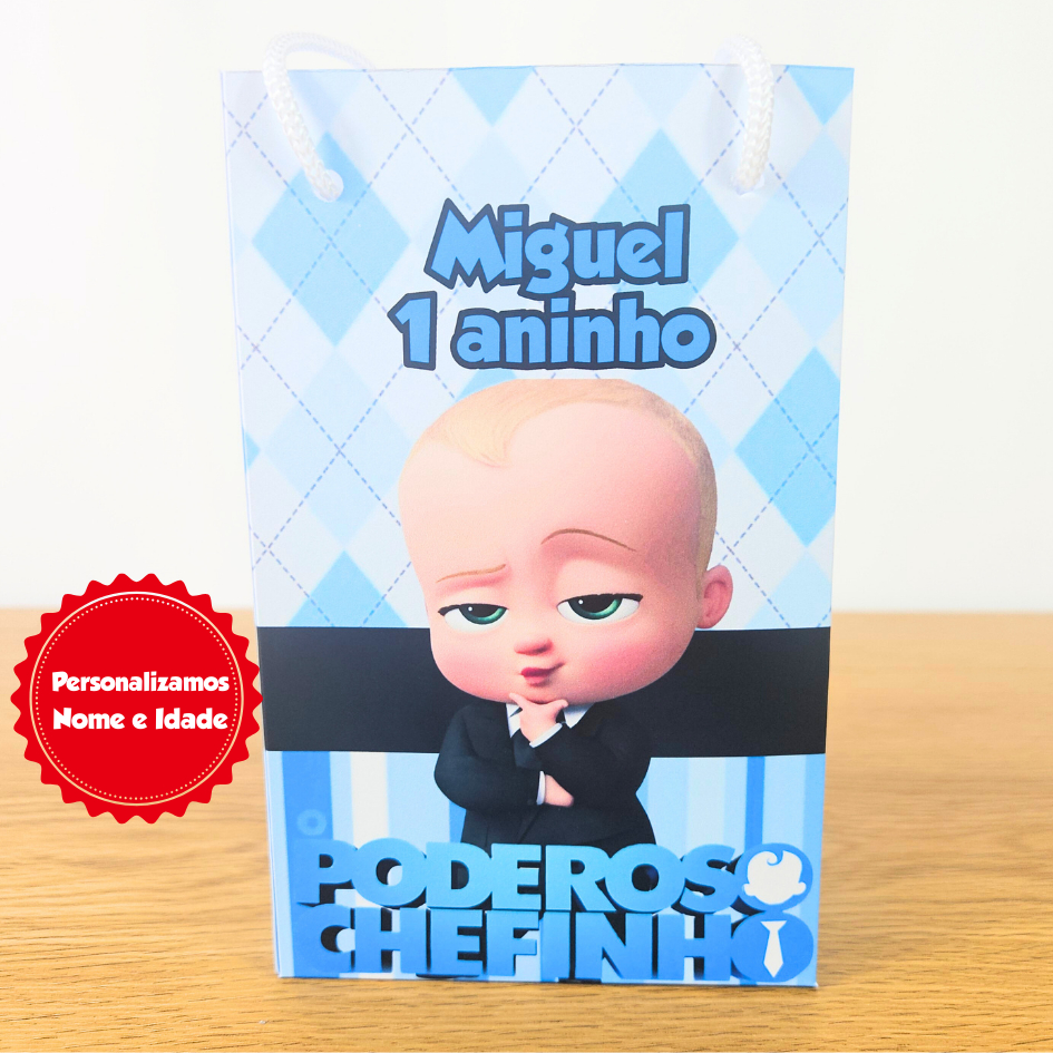 Sacolinha Personalizada Poderoso Chefinho  — Lembrancinha Festa Infantil