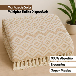Manta para Sofá Luxo King Gigante 3,0x1,8m Decorativa Premium Algodão Capa Protetora Grande Elegante em Oferta na Shopee