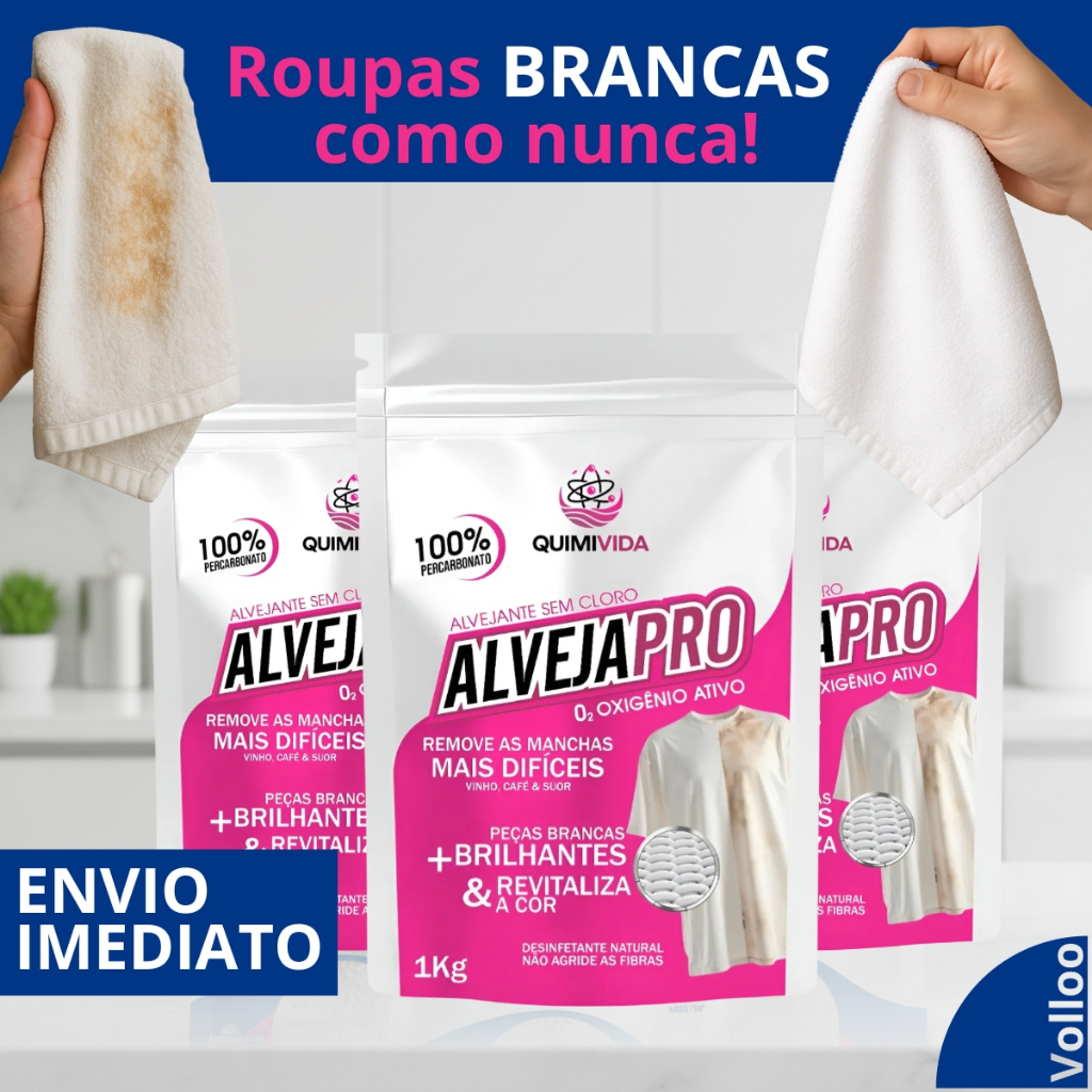 Percarbonato Sódio Tira Mancha Roupa Alvejapro 100% Puro em Oferta na Shopee