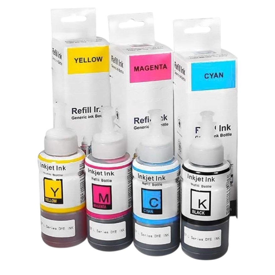 Kit com 3 Tinta Para Impressoras EPSON Ecotank L120 L121 L395 L396 L355 L555 L365 L355 Ecotank