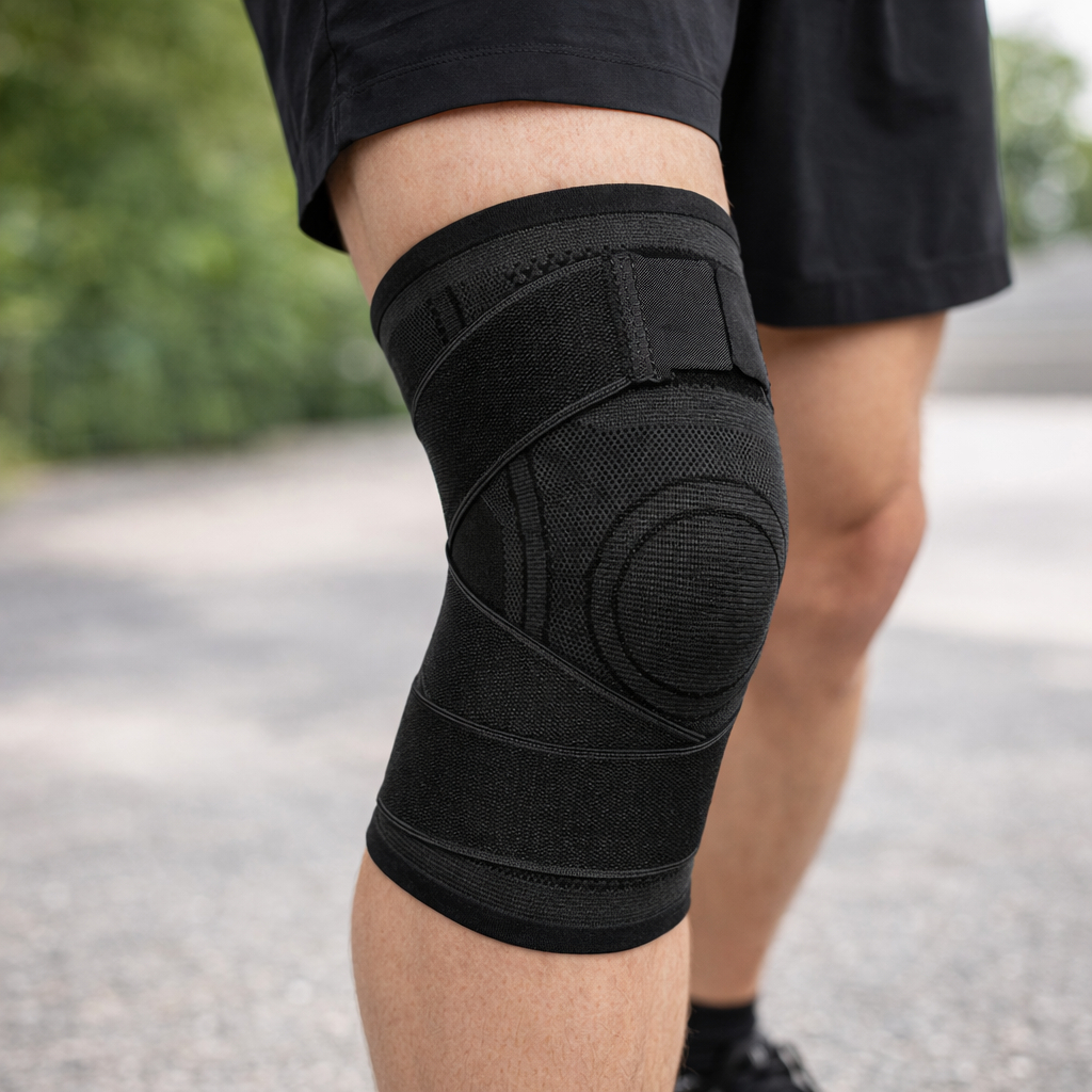 Joelheira Ortopédica Articulada Ajustável Compressão Reforçada – Estabilizador de Joelho em Oferta na Shopee