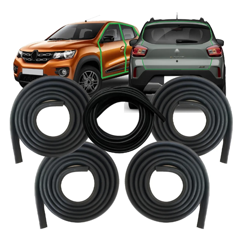 Kit Borrachas Renault Kwid 4 Portas + Mala 2017 a 2025