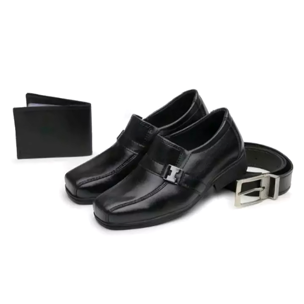 Kit Sapato Social Infantil Menino + Cinto + Carteira ZEXA