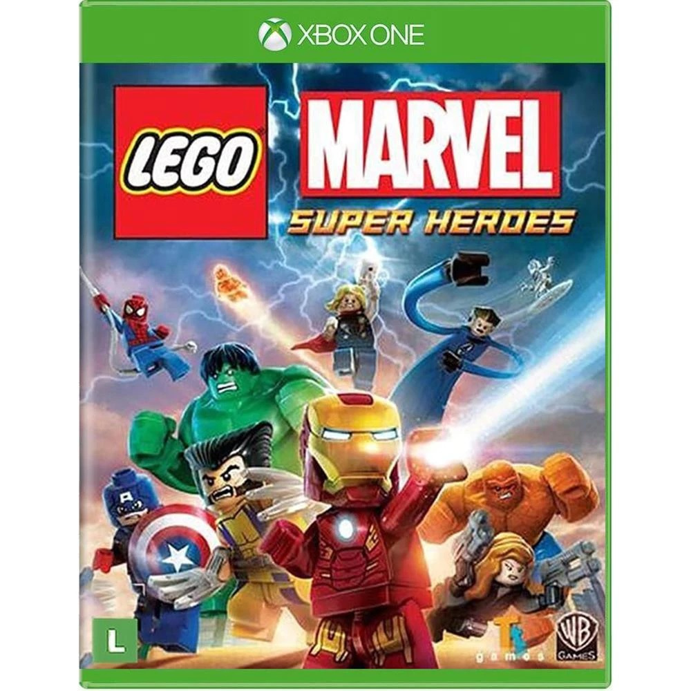 Lego Marvel Super Heroes - Dublado - Totalmente em Português - Jogo Novo em Midia Fisica Original e Lacrado - Xbox One