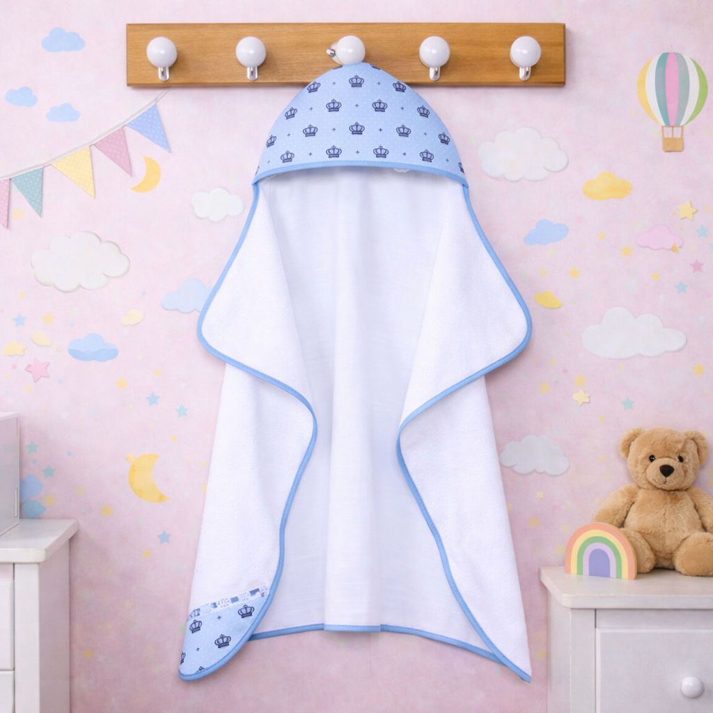 Toalha Fralda Modelo LUXO Super Absorvente Tecido Felpudo Atoalhada com Capuz 100% Algodão em Oferta na Shopee