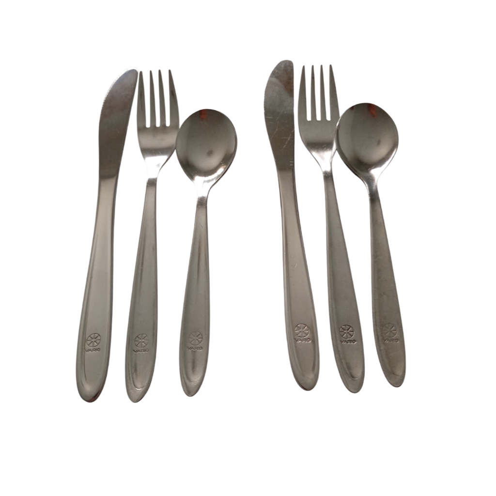2 Conjuntos Talheres Hercules Inox para Sobremesa Varig SA.