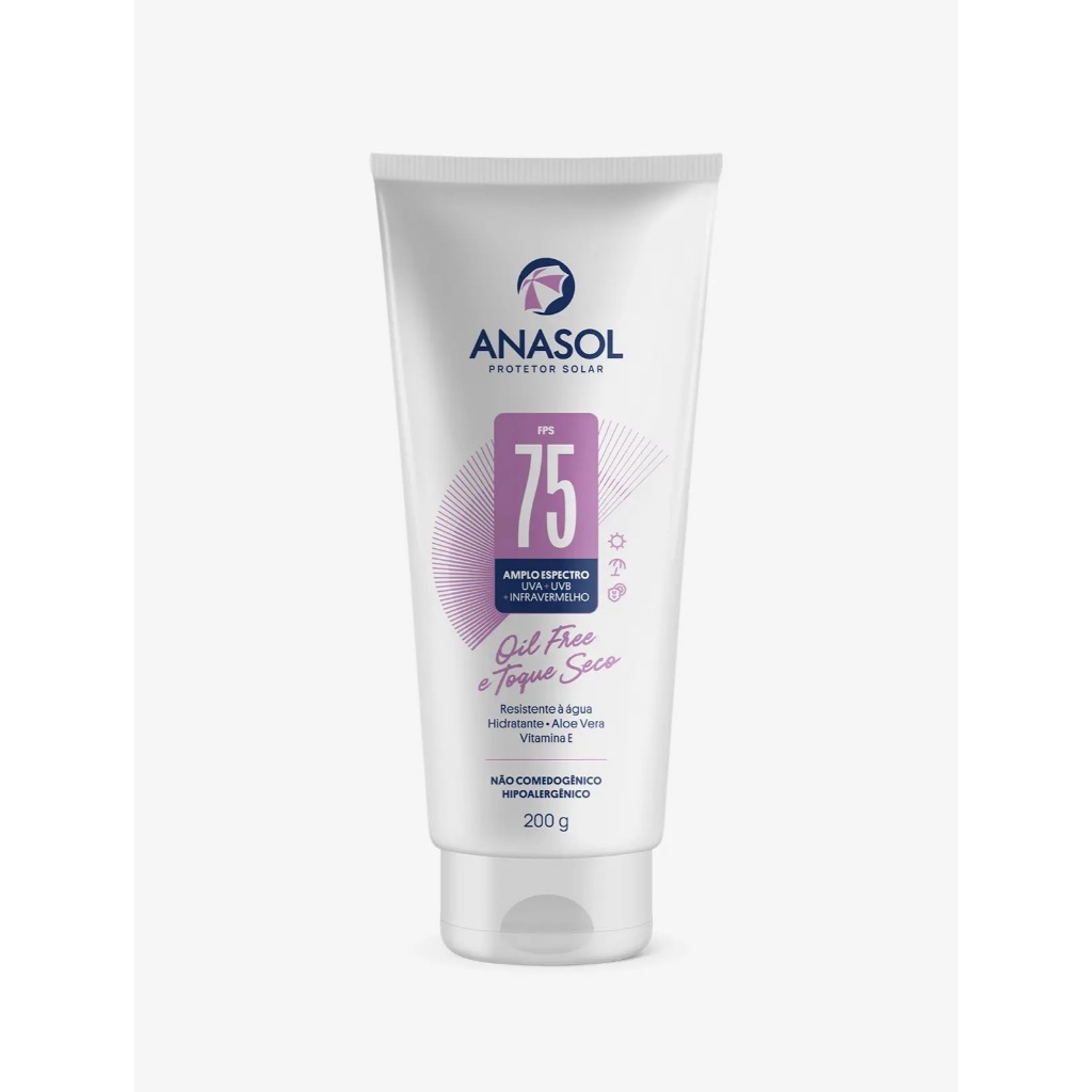 Anasol Protetor Solar Corporal Loção FPS 75 200 g