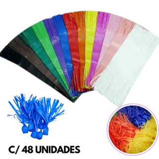 Papel Bala de Coco  para Festas Aniversário Embalagem Com 48 unidades em Oferta na Shopee