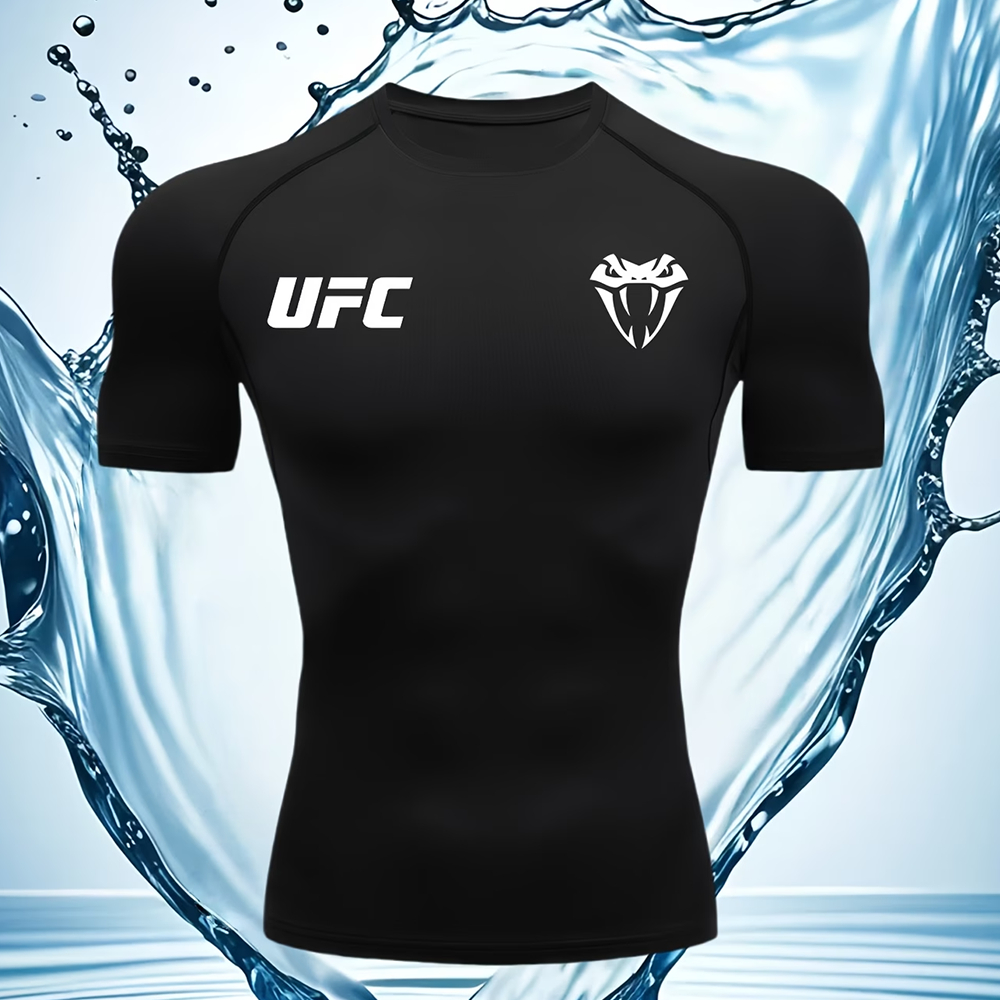 camiseta compressão fitness slim dark gym academia ufc snake academia gym masculina