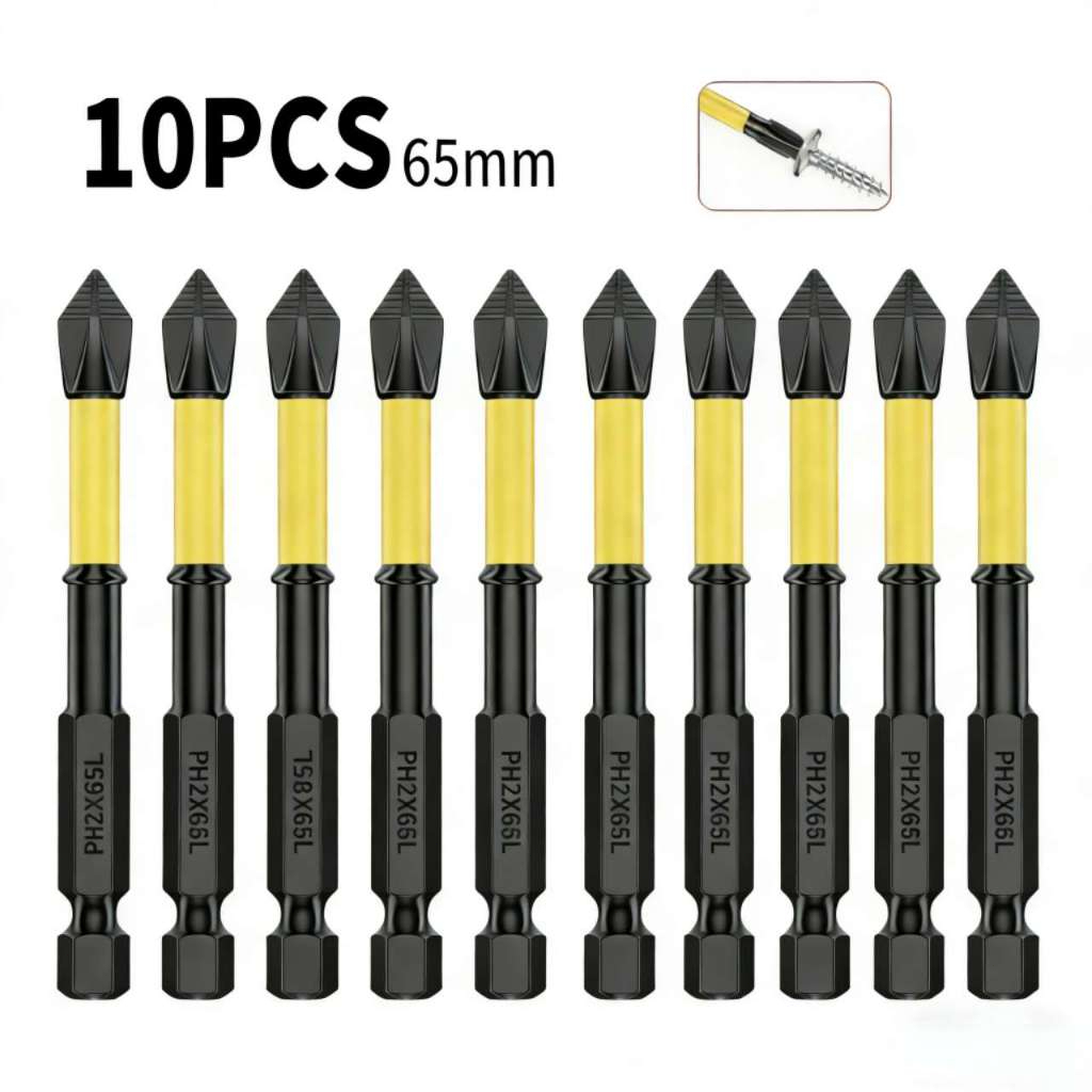 Jogo 10 Bits Phillips Imantados Para Furadeira Parafusadeira Antiderrapante em Oferta na Shopee