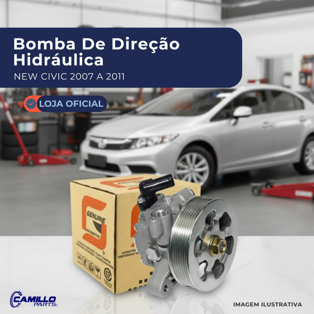 Bomba Direção Hidráulica Honda New Civic 1.8 Lxs 2007 2008 2009 2010 2011