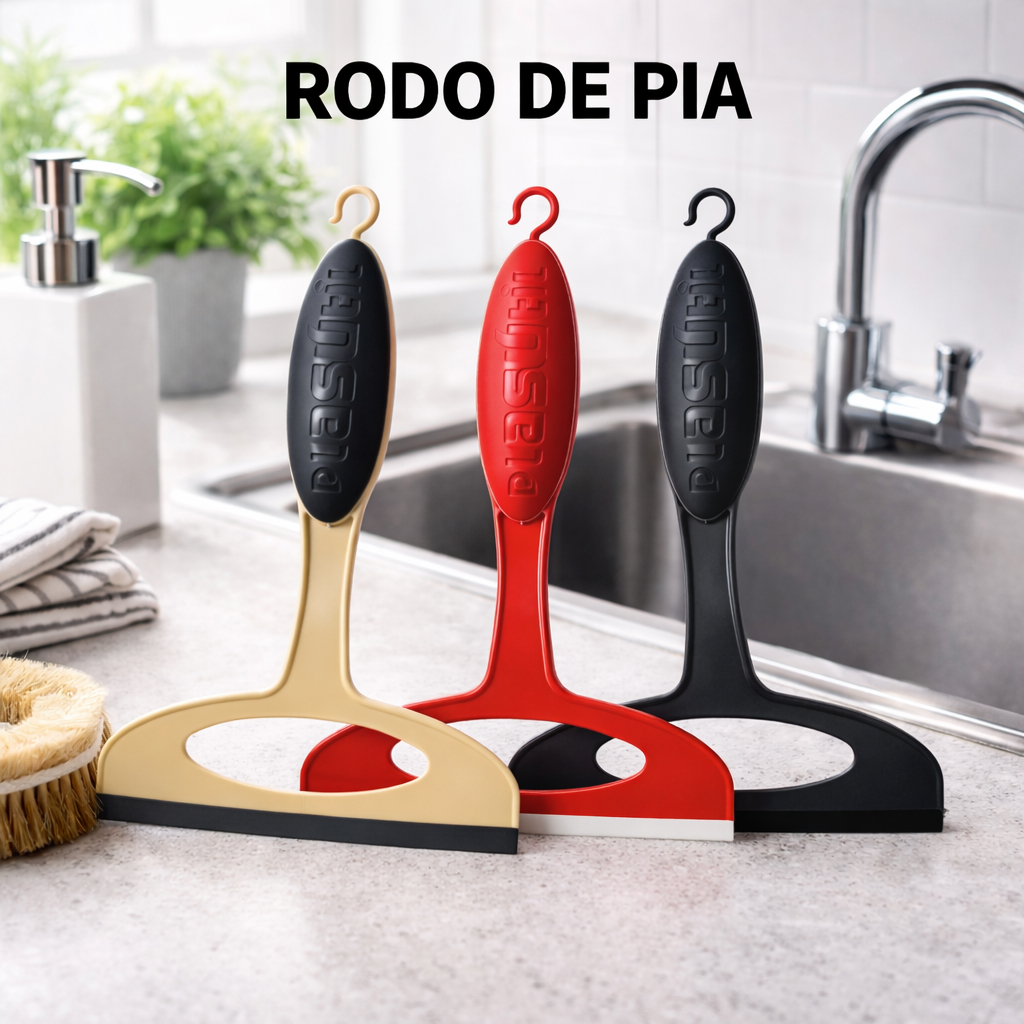 Rodinho De Pia Plástico UZ Resistente Rodo Cozinha Seca