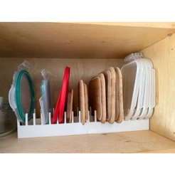 Organizador de Tampas de Potes Suporte Porta Tampas Armário Cozinha