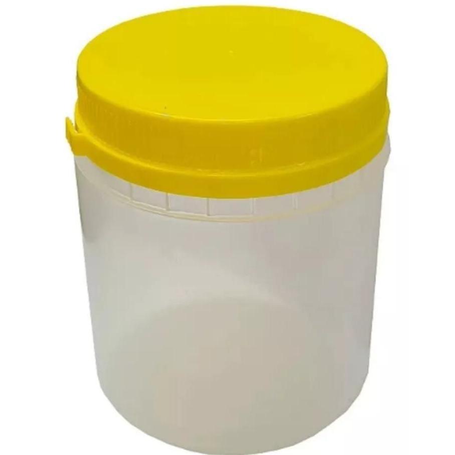 Embalagem para Mel 1kg com Tampa Lacre – Kit Econômico com 96 Potes Plásticos