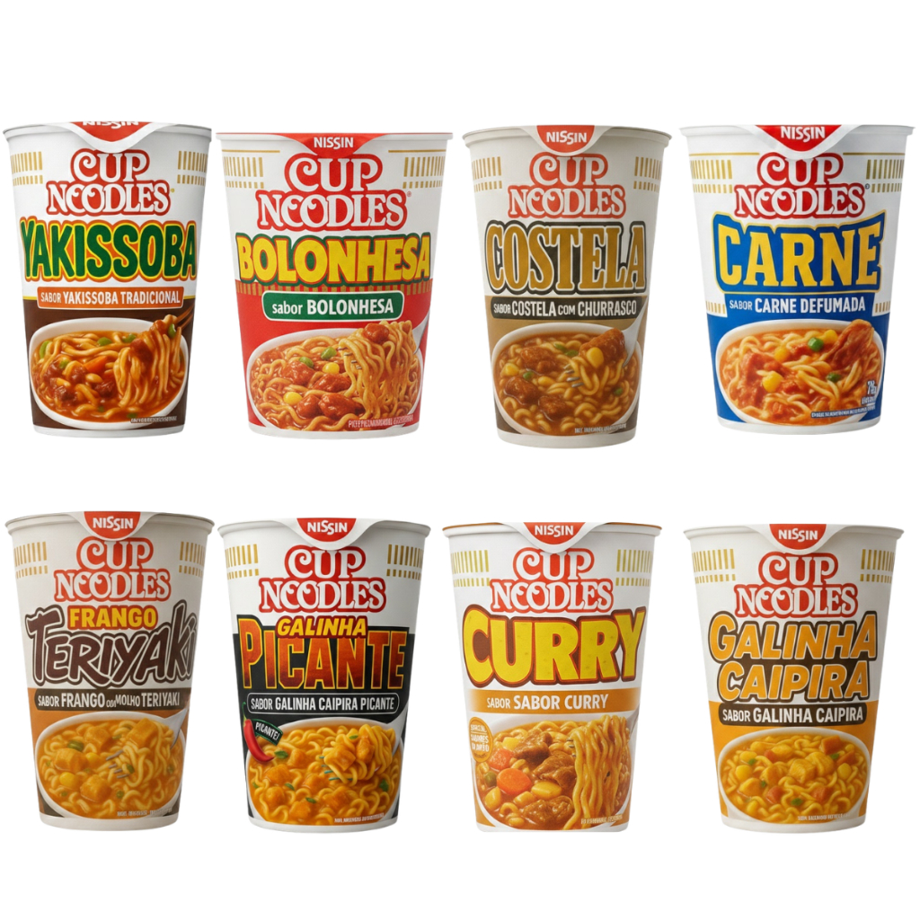 Cup Noodles 68g Macarrão Instantâneo Nissin | Escolha o Sabor| Prático e Rápido em Oferta na Shopee