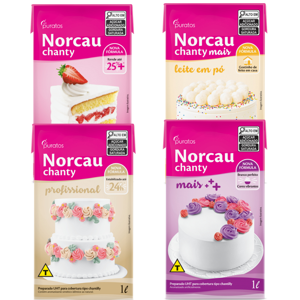 Chantilly Norcau Chanty 1 Litro Para Confeitaria Profissional Puratos em Oferta na Shopee