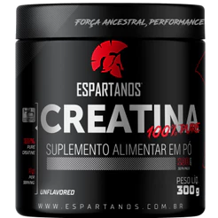 Creatina Monohidratada 100% Pura 300g - Espartanos Suplementos