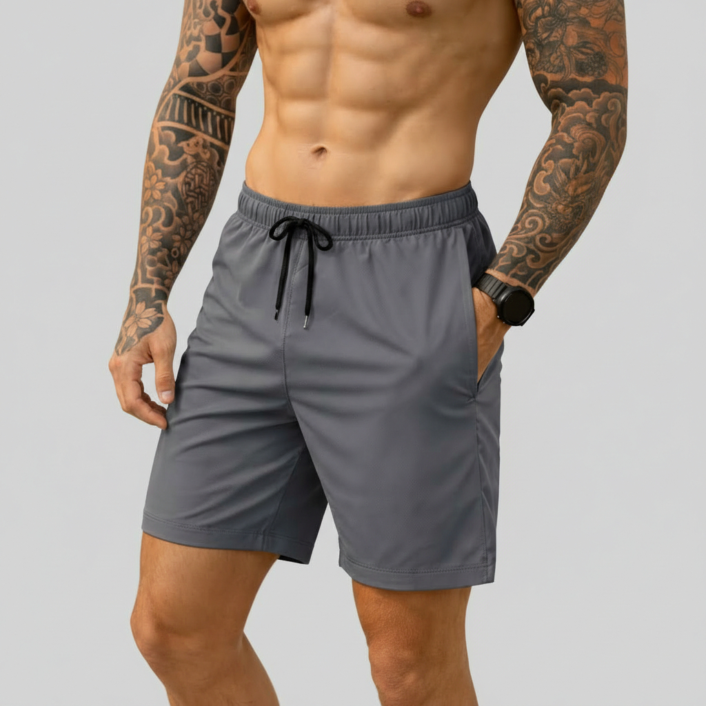 Short Tactel com Elastano Masculino Leve e Flexível em Oferta na Shopee