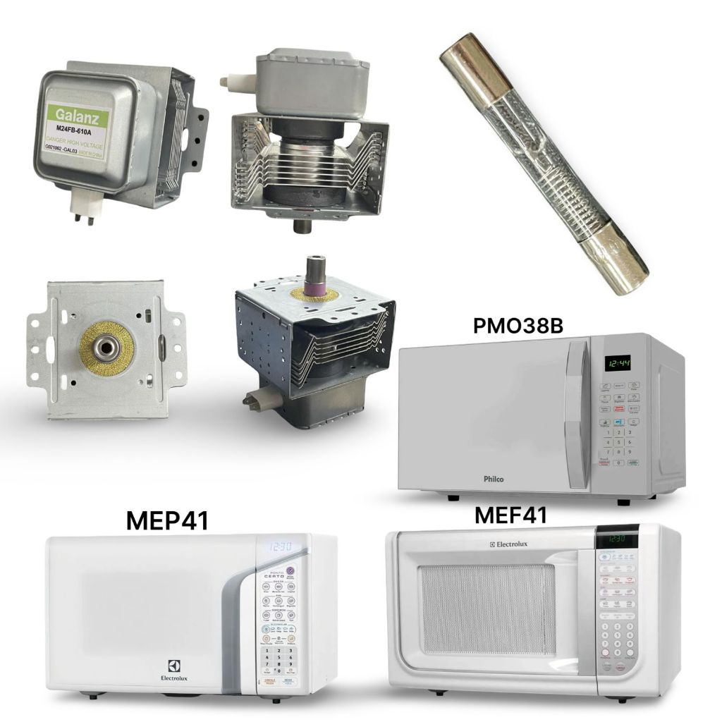 Magnetron Galanz M24FB-610A + Fusivel de Vidro 0.8A / Microondas MEP41 / MEF41 / PMO38B