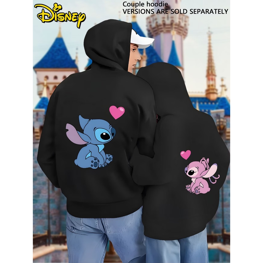 Kit 2 moletons canguru Stitch & Angel Love 100% algodão exclusivos agasalho de frio estiloso presente perfeito
